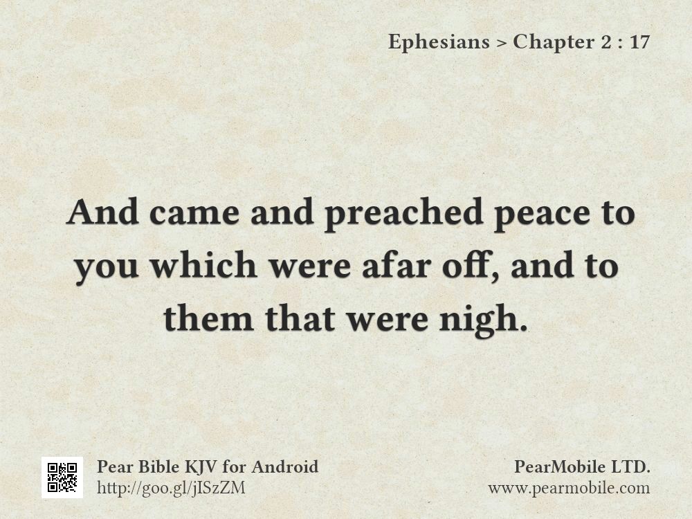 Ephesians, Chapter 2:17